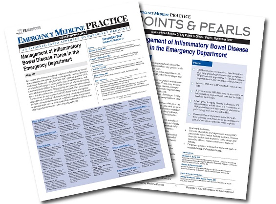 Management of Inflammatory Bowel Disease Flares in the Emergency Department